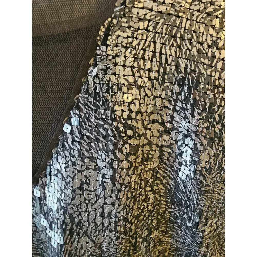 Free People Midnight Dreamer dress sz small silver metallic mini